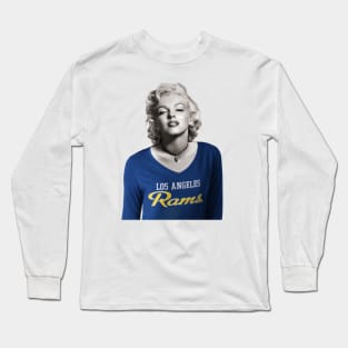 Marilyn Loves The Rams Long Sleeve T-Shirt